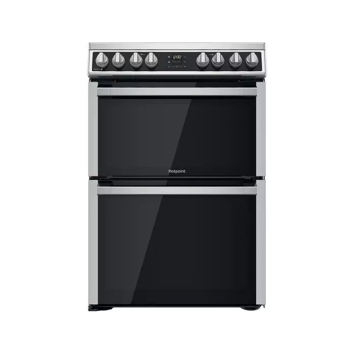 Hotpoint HDM67V8D2CX 60 cm Ceramic Double Cooker - Stainless Steel