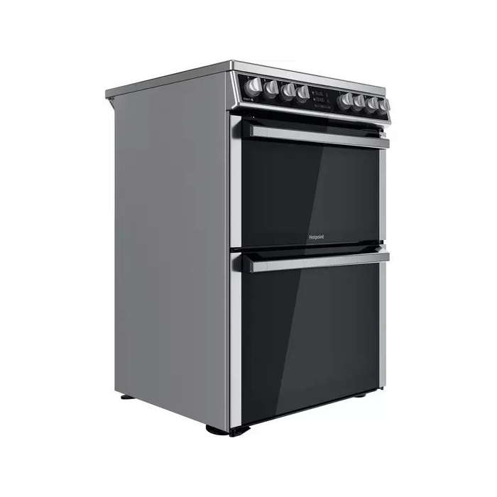 Hotpoint HDM67V8D2CX 60 cm Ceramic Double Cooker - Stainless Steel