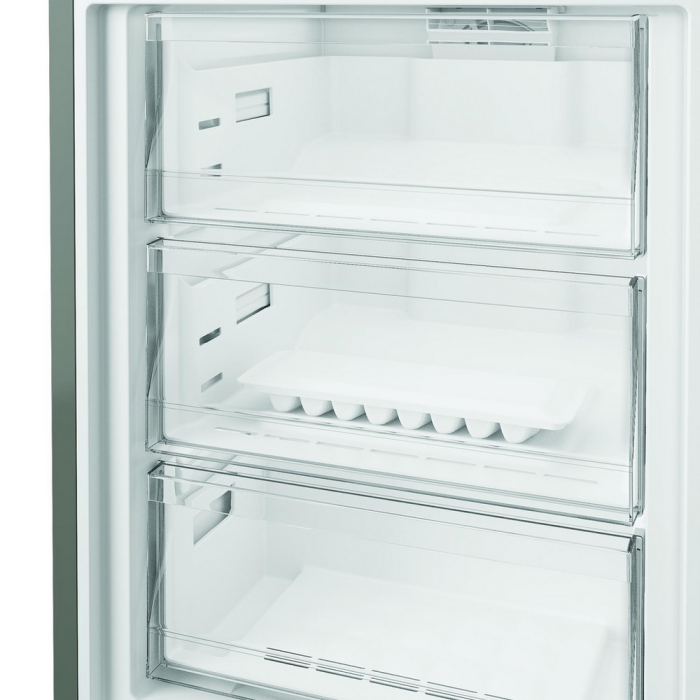 Hotpoint HPK26413XR6UKE 59.5cm 70/30 Fridge Freezer Black Steel