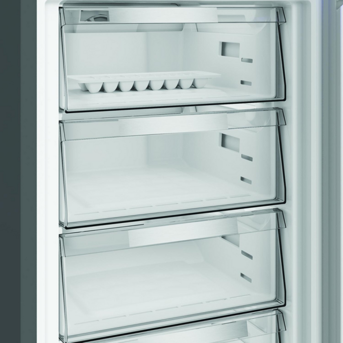 Hotpoint Dual No Frost Fridge Freezer 66.1cm Inox