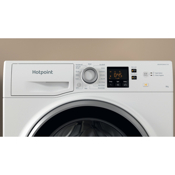 Hotpoint NSWE845CWSUKN 8kg 1400 Spin Washing Machine - White