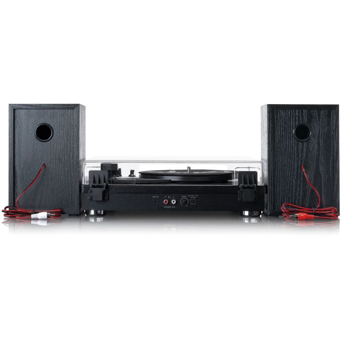 Lenco LS-101 Turntable & Hi Fi speakers  - Black