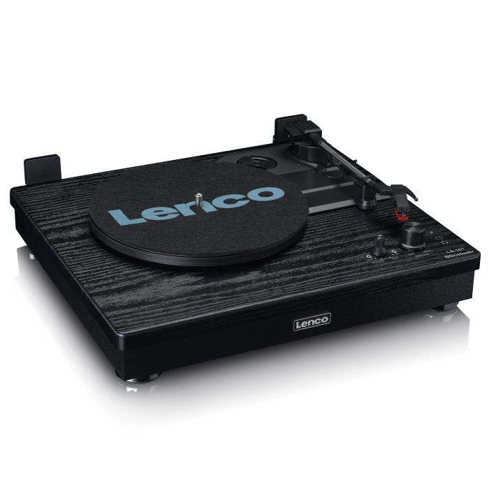 Lenco LS-101 Turntable & Hi Fi speakers  - Black