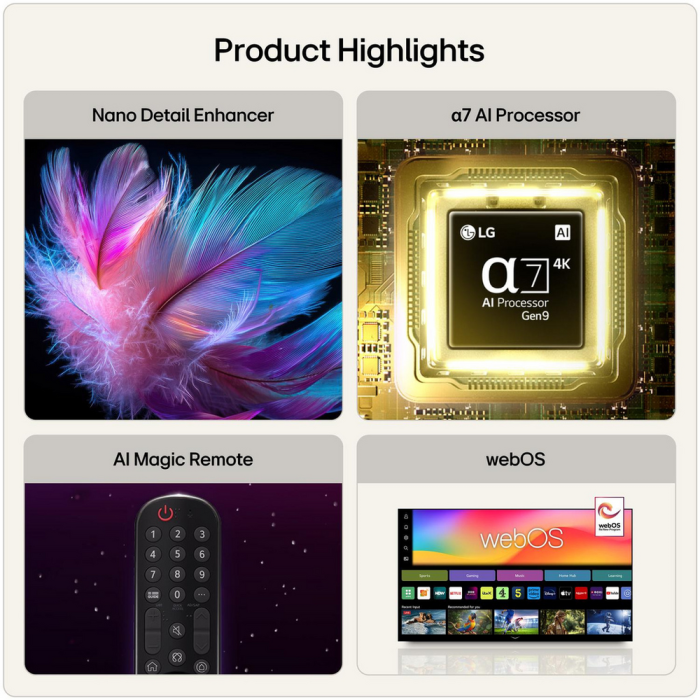 LG 65NU900B6LA 65 Inch 4K UHD Nano AI Smart TV