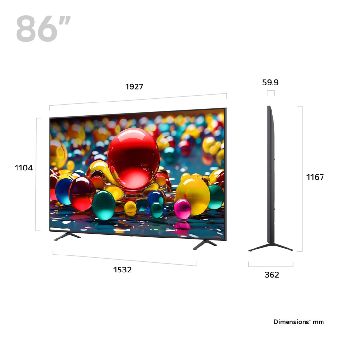 LG 86UA74006LB.AEK - 86inch 4K Ultra HD Smart TV