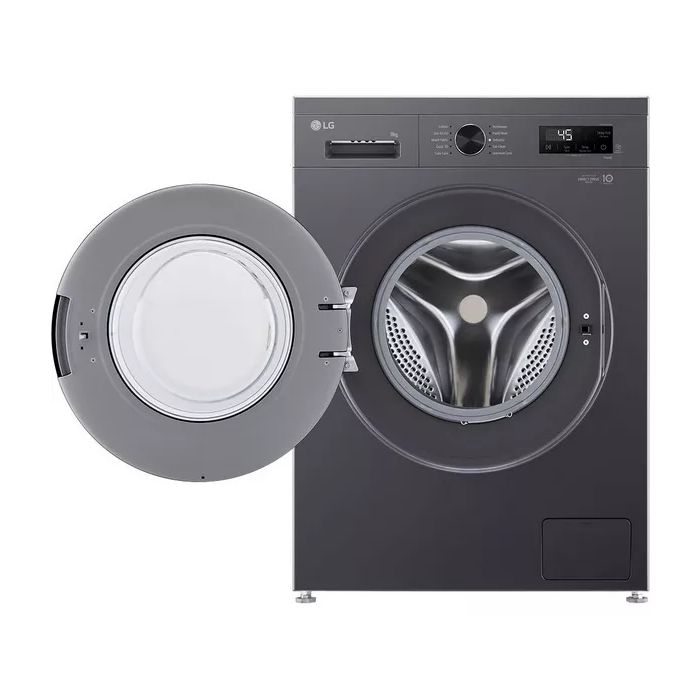 LG F4X1009NMK 9kg 1400 Spin Washing Machine - Slate Grey