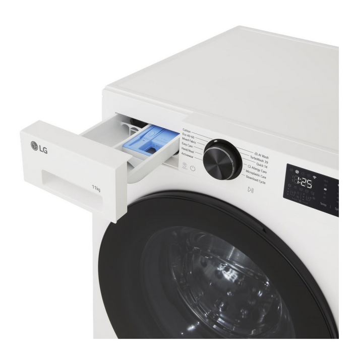 LG F4X5011TWB 11kg 1400 Spin Washing Machine - White