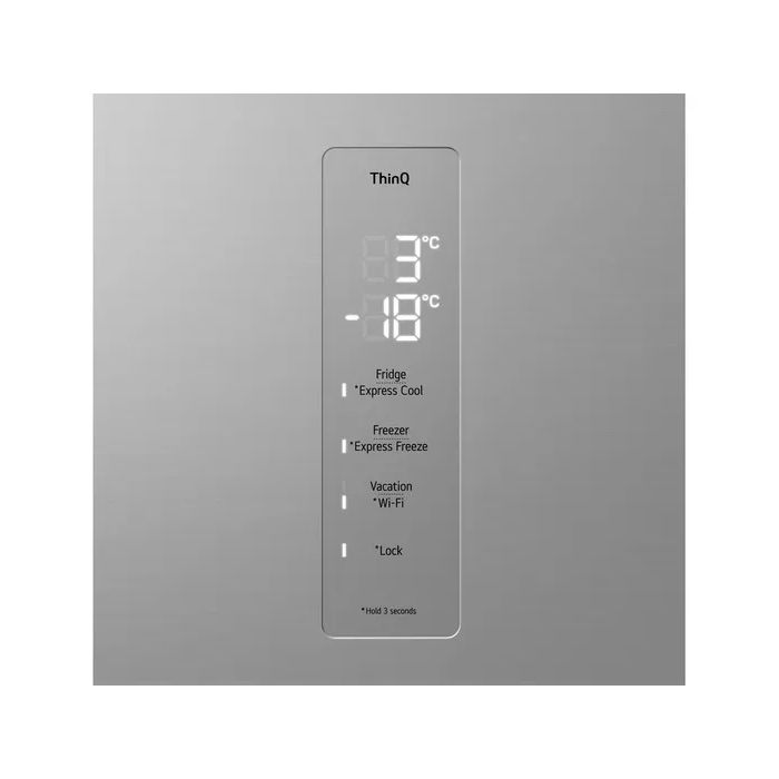 LG GBV3110EPY Fridge Freezer 60/40 No Frost Fridge Freezer - Prime Silver