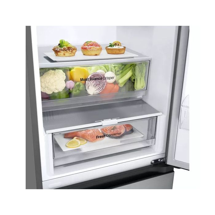 LG GBV3110EPY Fridge Freezer 60/40 No Frost Fridge Freezer - Prime Silver