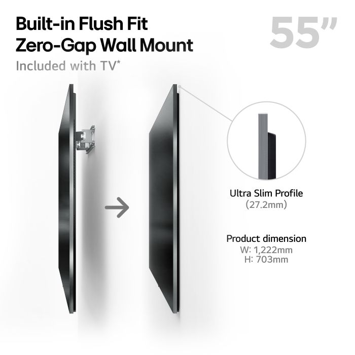 LG OLED55G54LW.AEK OLED evo AI G5 55inch 4K Smart TV