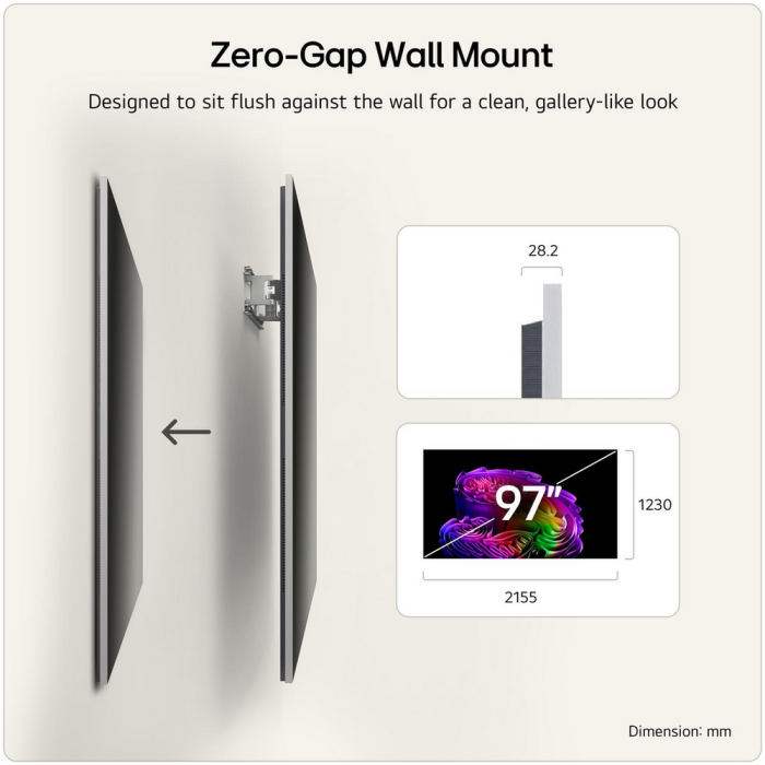 LG OLED97G64LW.AEK 97inch 4K OLED evo AI Wall Smart TV