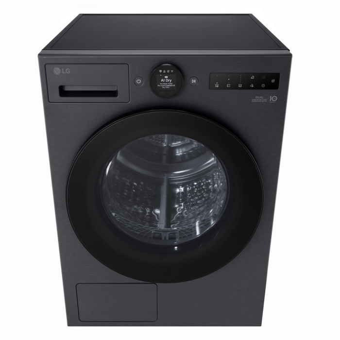 LG RHX7010TBB 10kg Heat Pump Tumble Dryer - Black