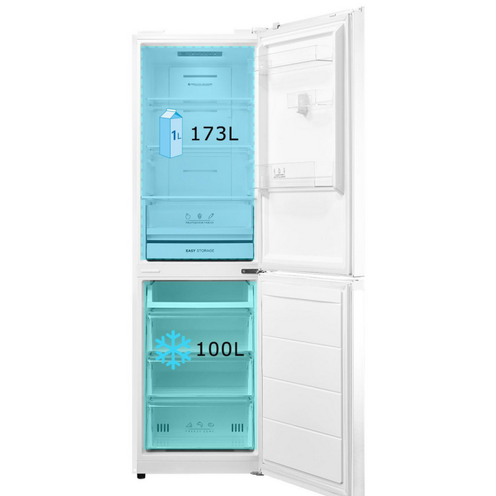 Midea MDRB379FGD01 54.7cm 60/40 No Frost Fridge Freezer