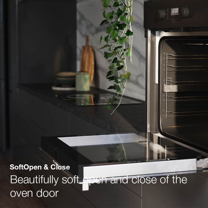 Miele H 2465 BP 59.5cm Built-In Electric Oven Black