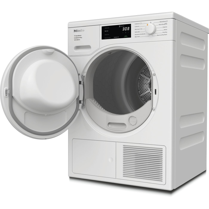 Miele TEC665WP 8kg Heat Pump Tumble Dryer - Lotus White