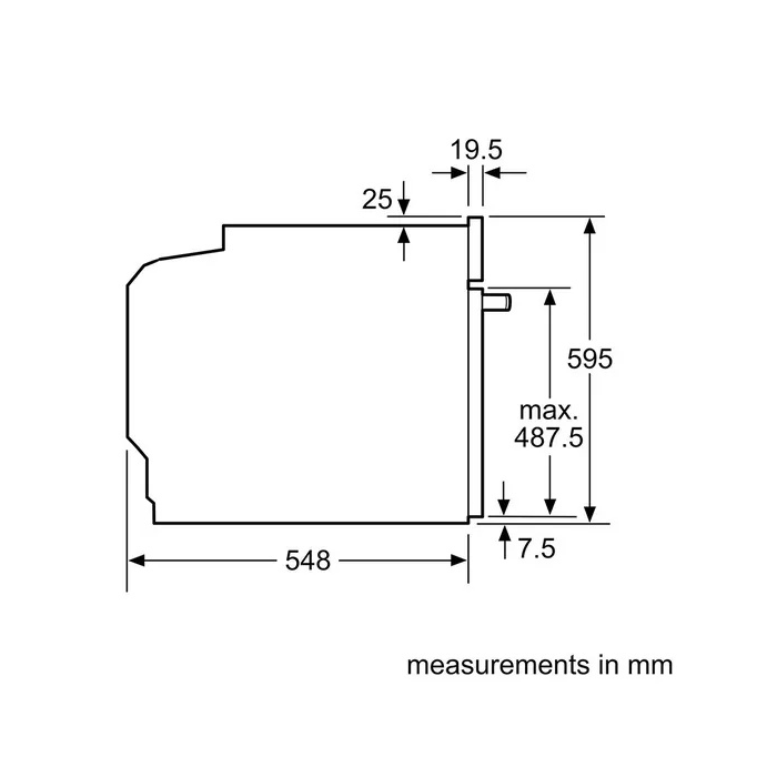 Neff Built-in Single Oven B1DCC0AK3B 59.4cm Model