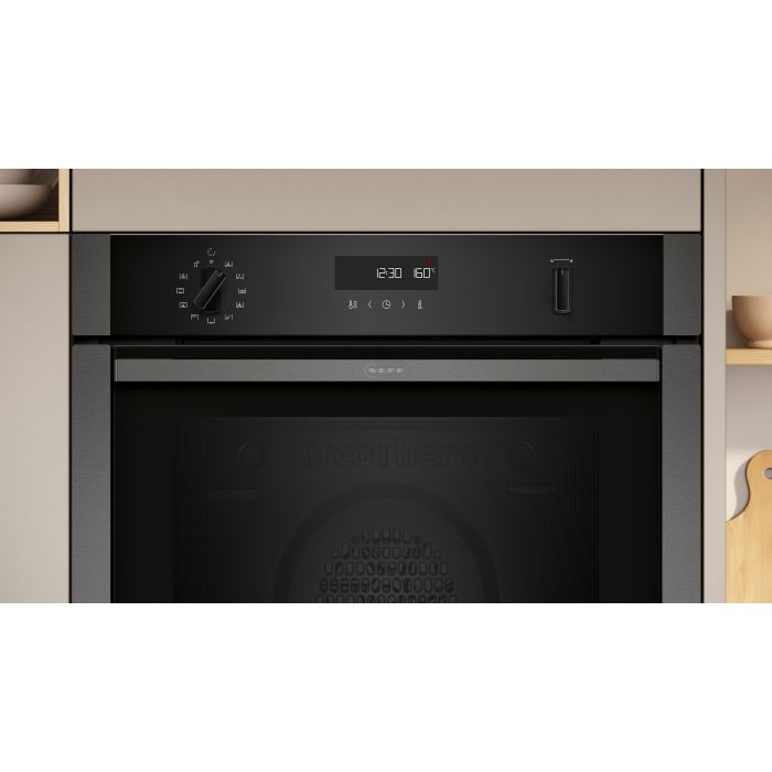 Neff B6ACH7AG7B 59.4cm Built In Electric Single Oven - Graphite Grey