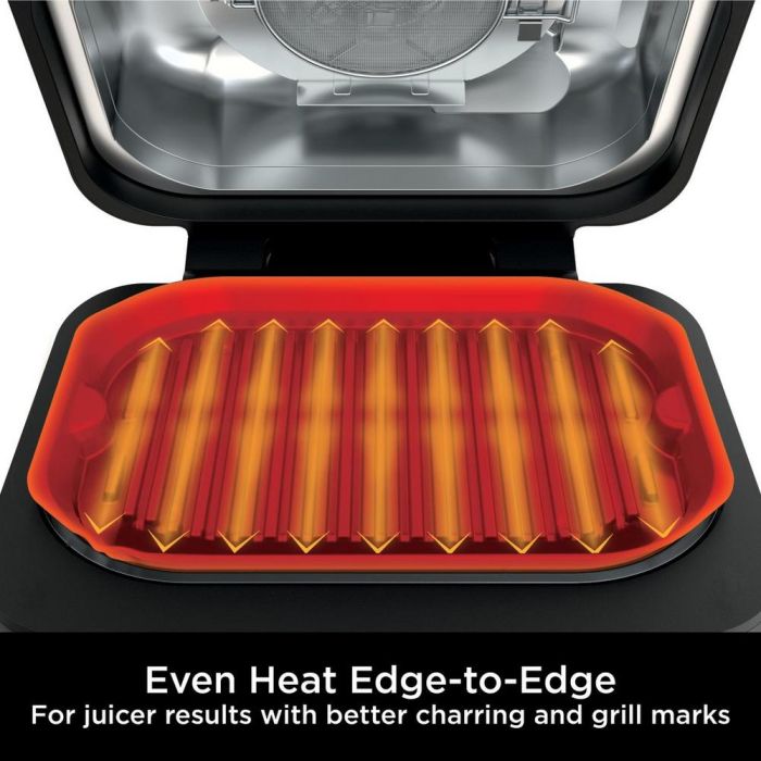 Ninja AG651UK Foodi MAX PRO Health Grill Flat Plate + Air Fryer - Black