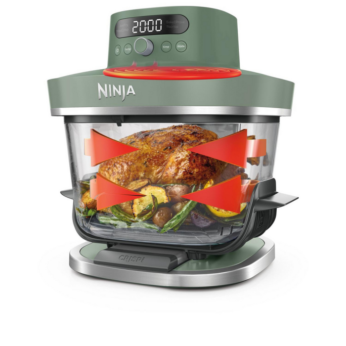 Ninja AS090UKGN CRISPi PRO 5-in-1 Glass Air Fryer Green