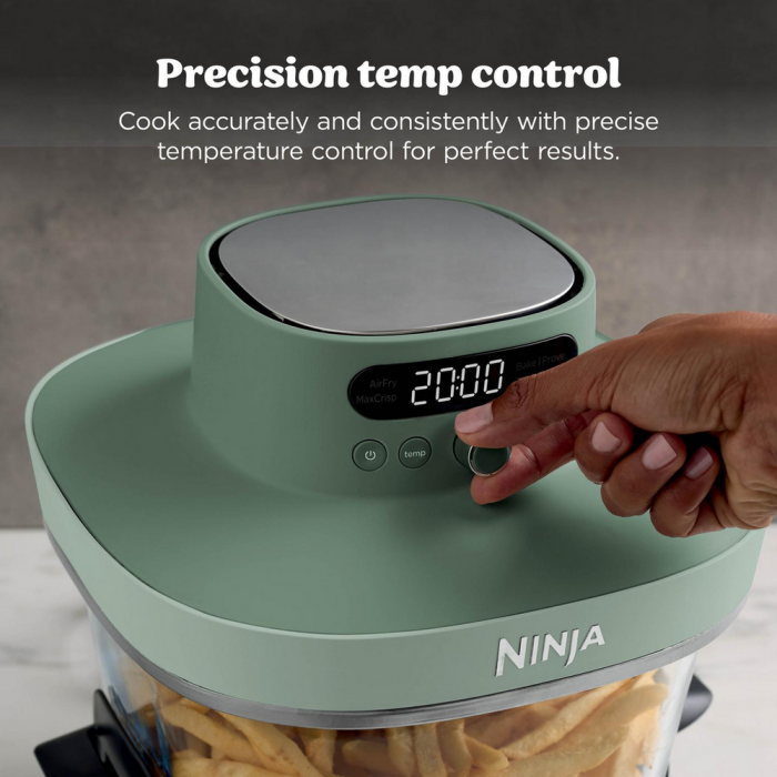 Ninja AS090UKGN CRISPi PRO 5-in-1 Glass Air Fryer Green
