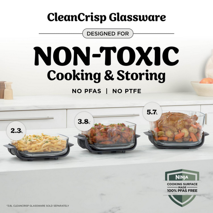 Ninja AS090UKWH CRISPi PRO 5-in-1 Glass Air Fryer