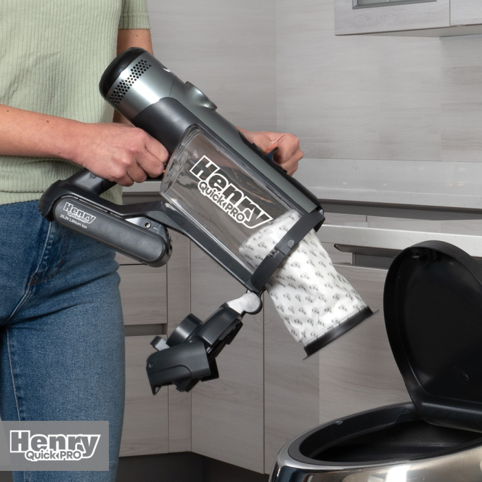 Numatic Henry Quick Pro Cordless Vac Cleaner Grey