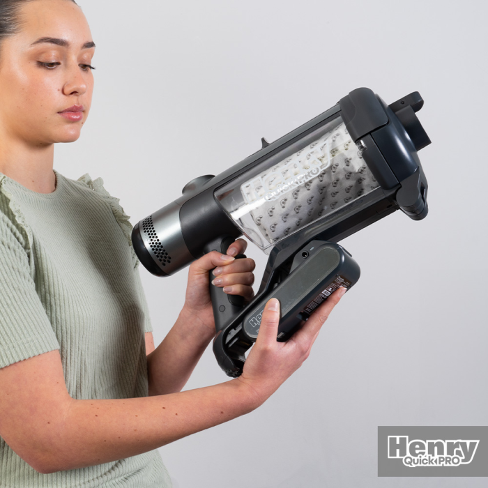 Numatic Henry Quick Pro Cordless Vac Cleaner Grey