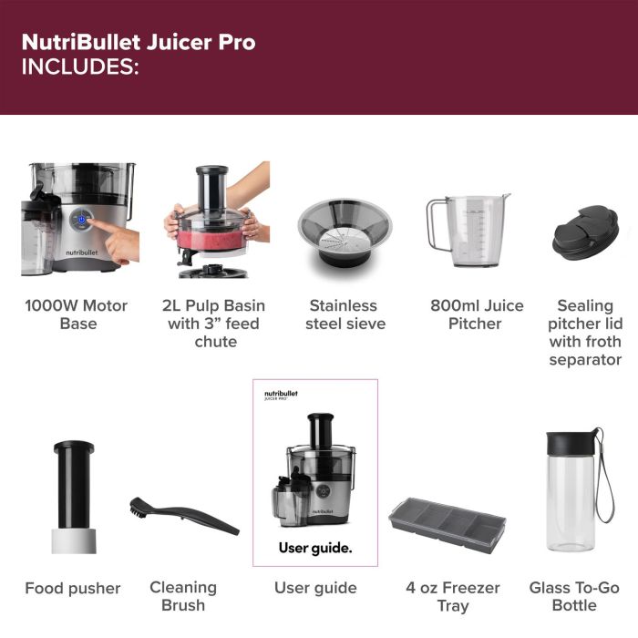 Nutribullet NBJ-200 Juicer Pro - Silver