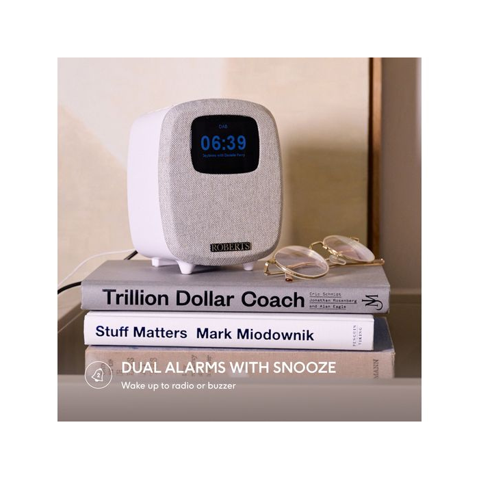 Roberts ORTUS5W DAB+/FM Bluetooth Radio - White Model