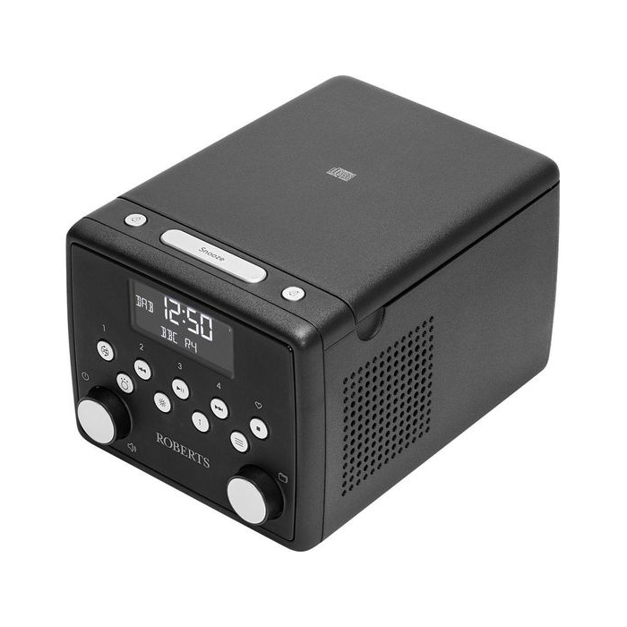 Roberts Sound 49 DAB+/FM Clock Radio with Bluetooth - Black