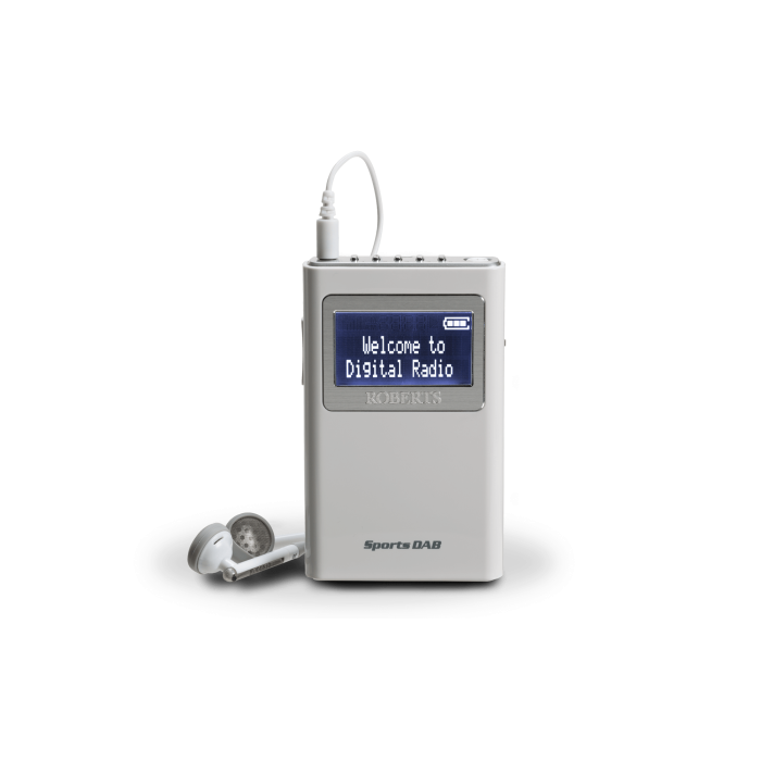 Roberts Radio SPORTSDAB5 Wireless DAB and FM Radio - Silver