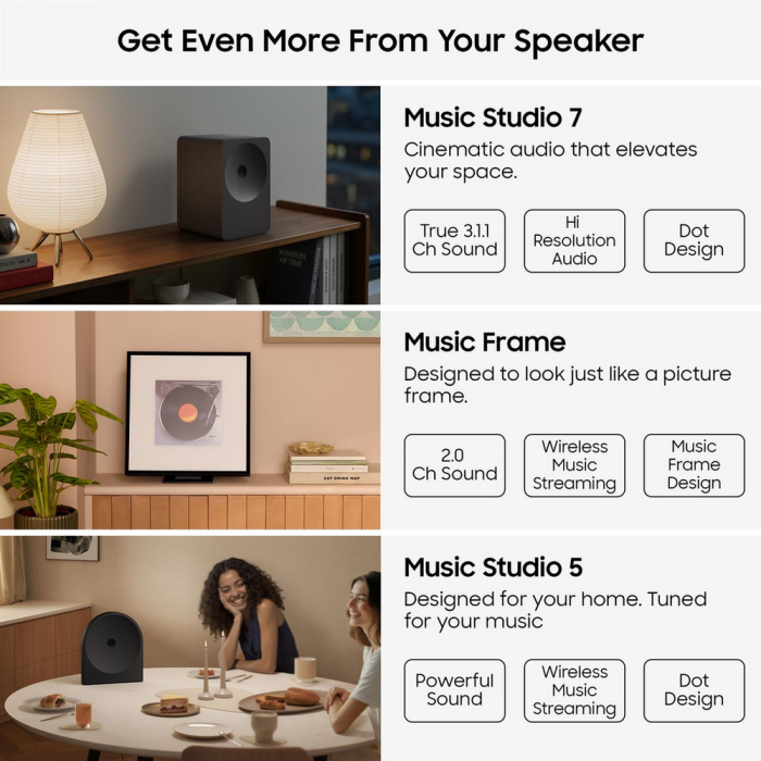 Samsung HW-LS71H/XU Multi-Directional Speaker 3.1.1ch Sound