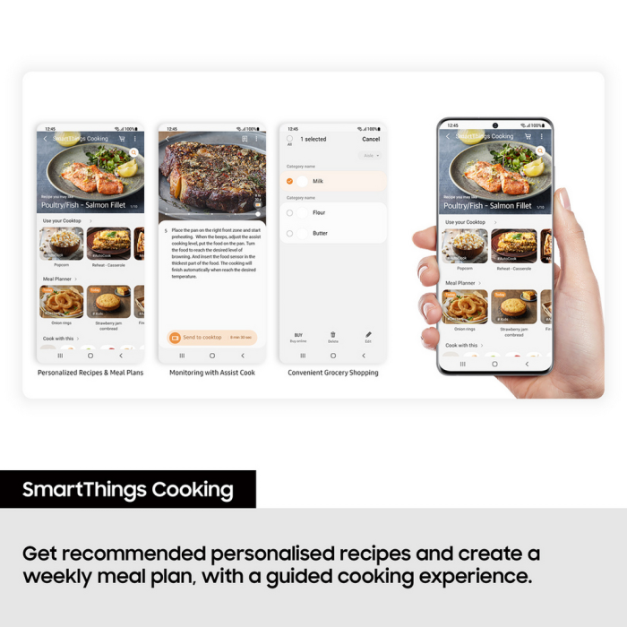 Samsung NZ85C6058FK/U1 80cm 5-Burner Induction Hob
