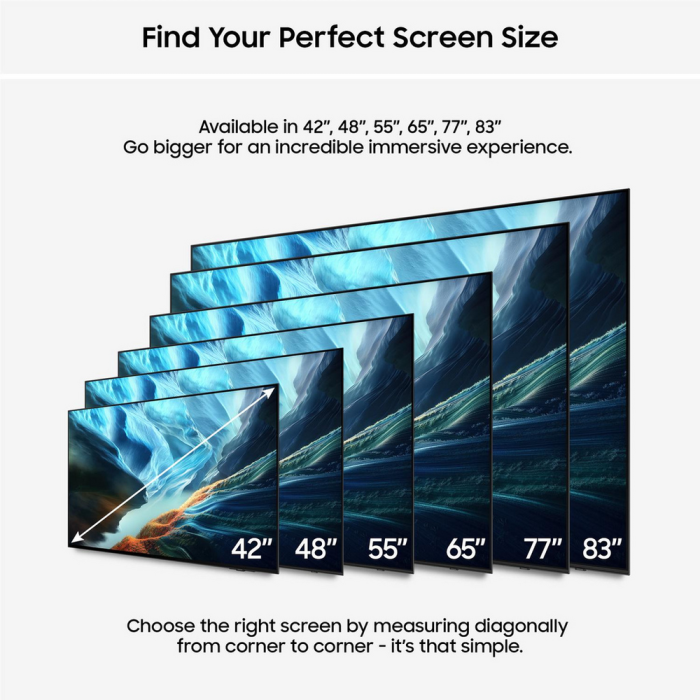 Samsung QE48S90HAEXXU 48inch OLED AI Smart TV Glare Free