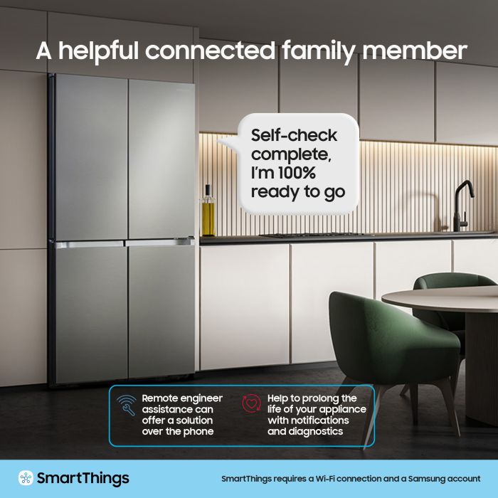 Samsung RS70F64KEFEU 91cm Side by Side American Fridge Freezer - Black