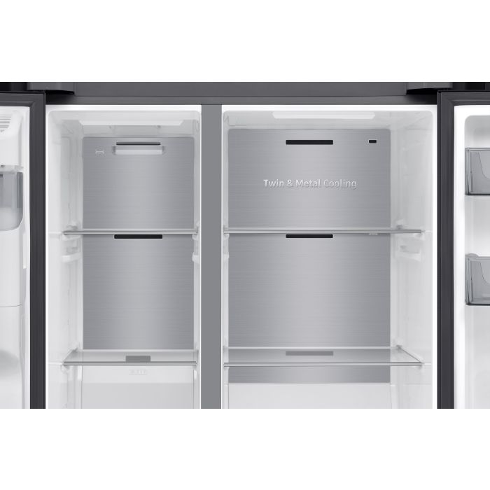 Samsung RS70F66KCFEU 91cm Side by Side American Fridge Freezer - Black