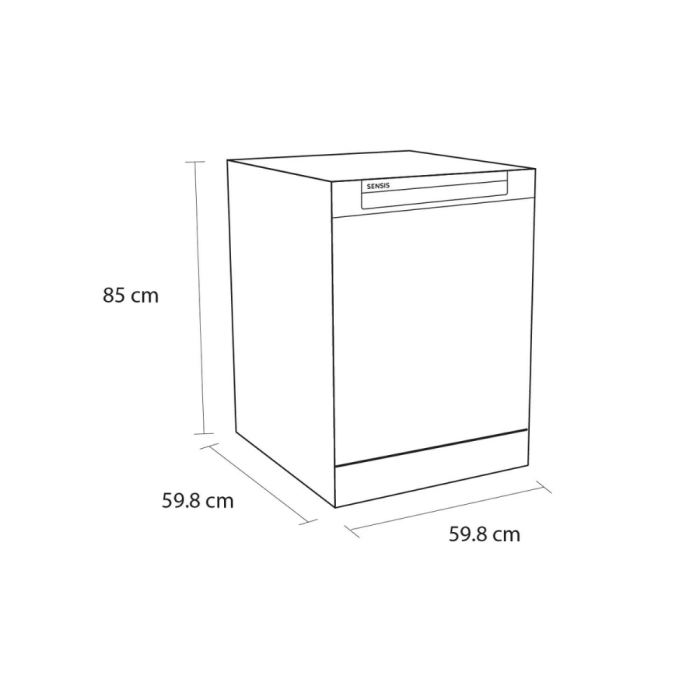 Sensis DWF0214FSDWA Dishwasher White 14 Place Settings