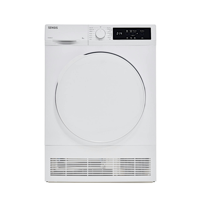 Sensis TDCF018BW 8kg Condenser Tumble Dryer - White