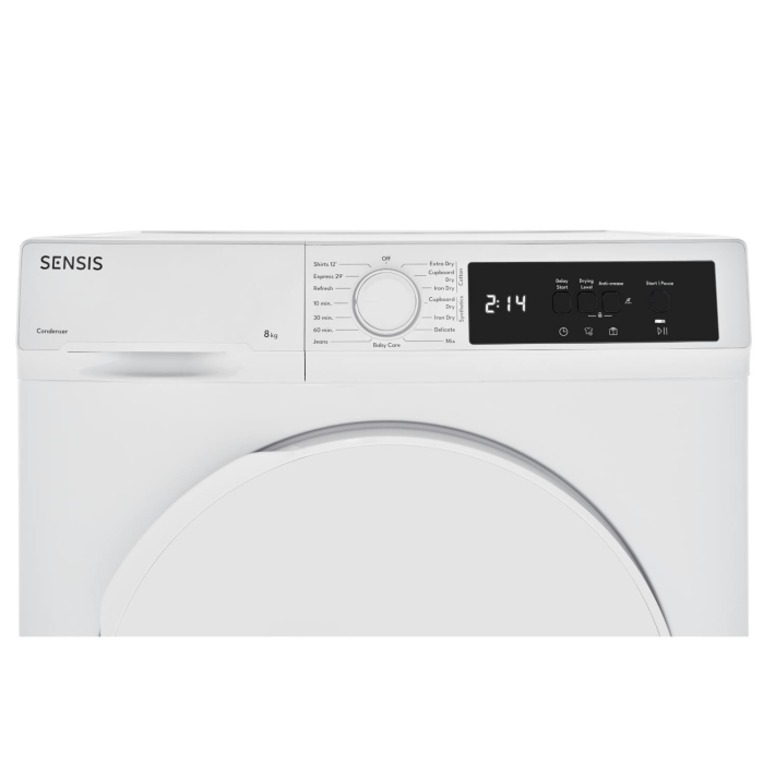 Sensis TDCF018BW 8kg Condenser Tumble Dryer - White