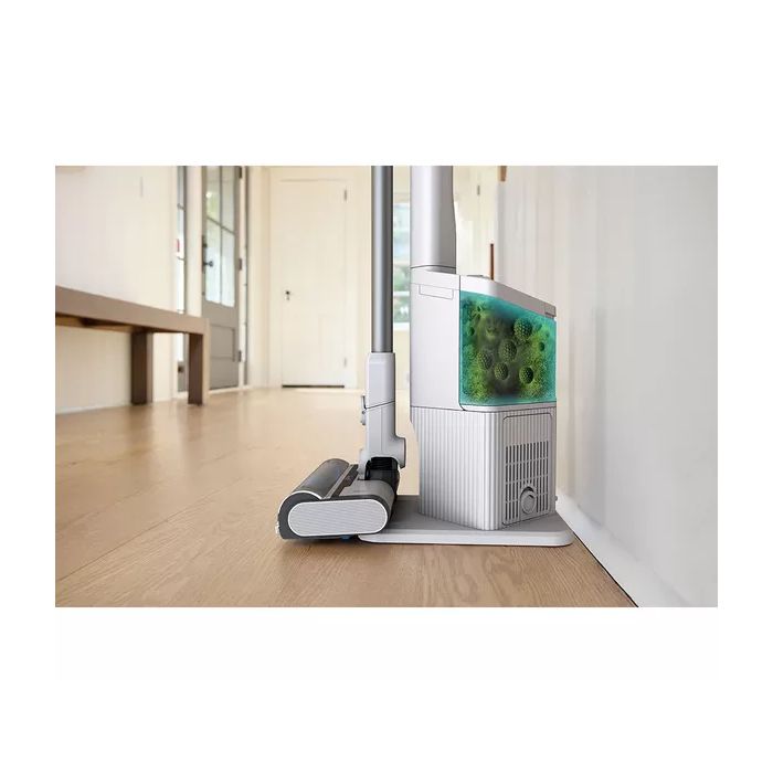 Shark BU3521UK Clean & Empty Cordless Vacuum Cleaner & Auto-Empty System - 40 Minutes Run Time - White
