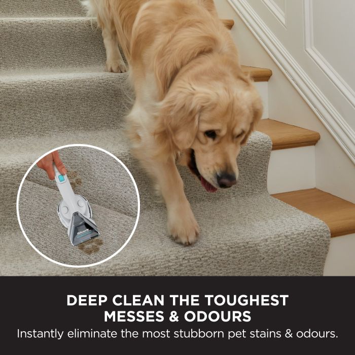 Shark EX200UK CarpetXpert Deep Carpet Cleaner with Built-In StainStriker - Rotator White
