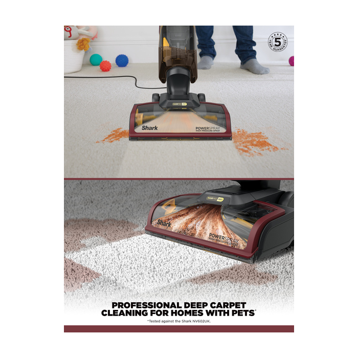 Shark EX220UK CarpetXpert Pet Carpet Cleaner Grey/Burgundy