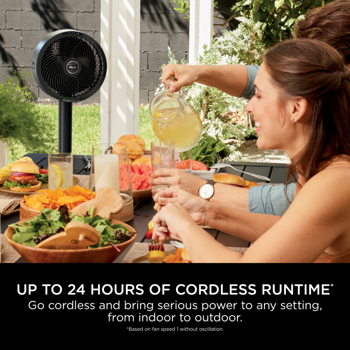 Shark FA220UK FlexBreeze High-Velocity Hybrid Cordless & Corded Fan - Black