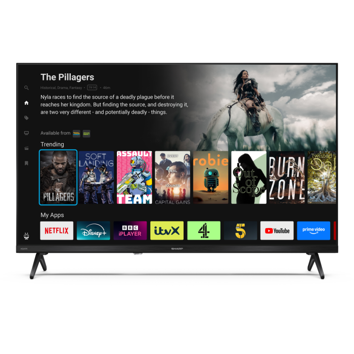 Sharp 1T-C32HE2245KBHDR TV in Black