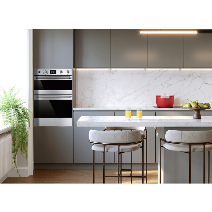 Smeg DOSF6390X Built In Electric Double Oven Stainless Steel