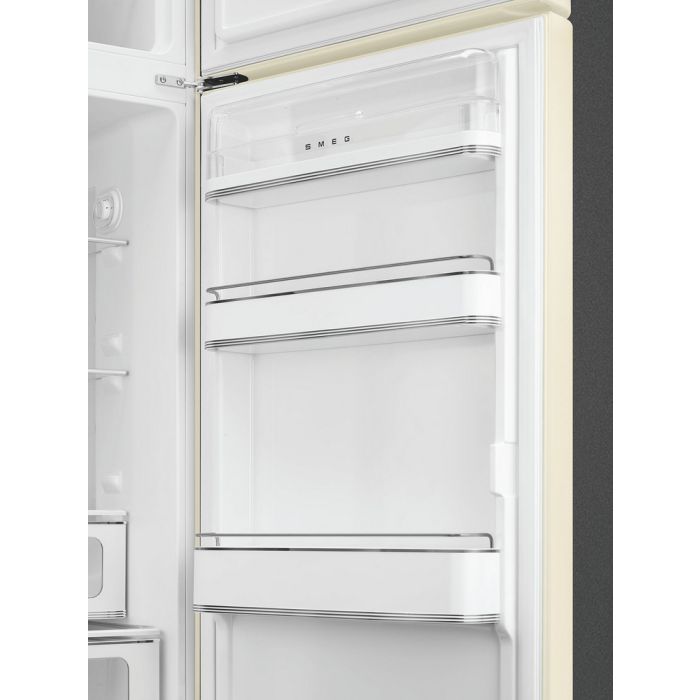Smeg FAB30RCR6UK 60cm Cream Fridge Freezer 75/25