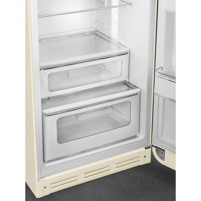 Smeg FAB30RCR6UK 60cm Cream Fridge Freezer 75/25