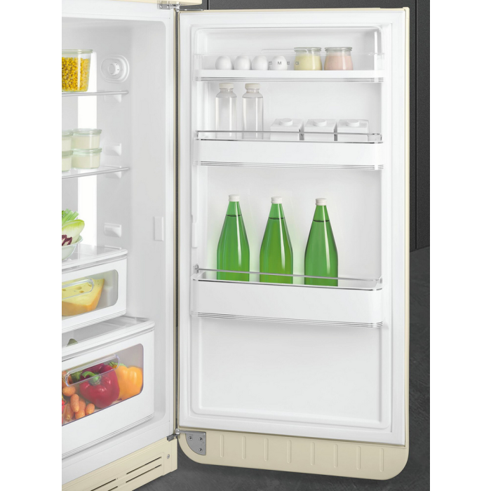 Smeg FAB30RCR6UK 60cm Cream Fridge Freezer 75/25