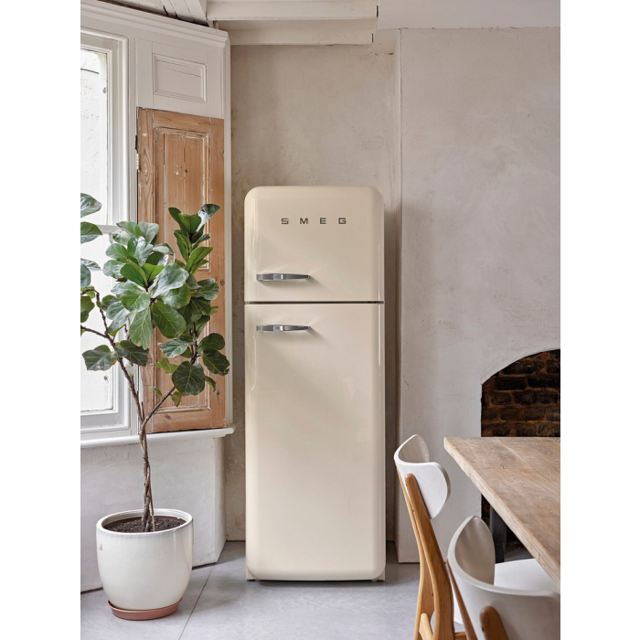 Smeg FAB30RCR6UK 60cm Cream Fridge Freezer 75/25