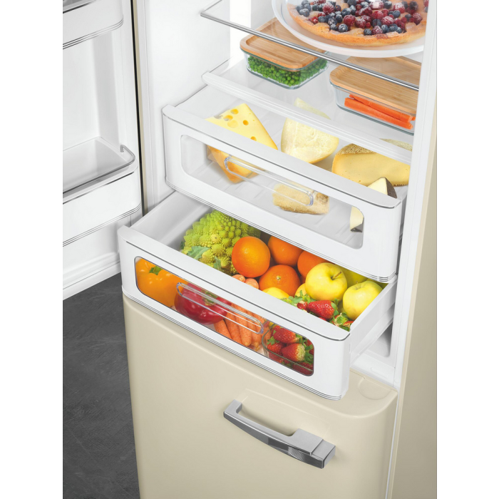 Smeg FAB32LCR6UK 60.1cm Cream Fridge Freezer